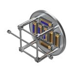 PSK1722C FLANGE XAVAC CABLE SUPPORT, Custom Hermetic Vacuum Flanges
