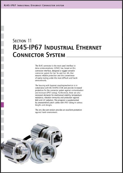 Conec RJ45-IP67 Industrial Ethernet Connector System Brochure