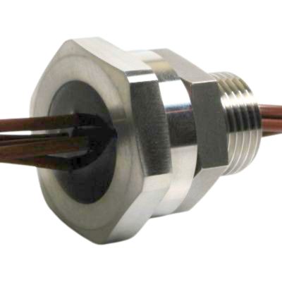 Thermocouple feedthrough 5 wire seal, Types K, J, N, T. 5 Wire thermocouple hermetic feedthrough.