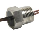 Thermocouple sealed feedthrough 2 x N Type J.60AC678N