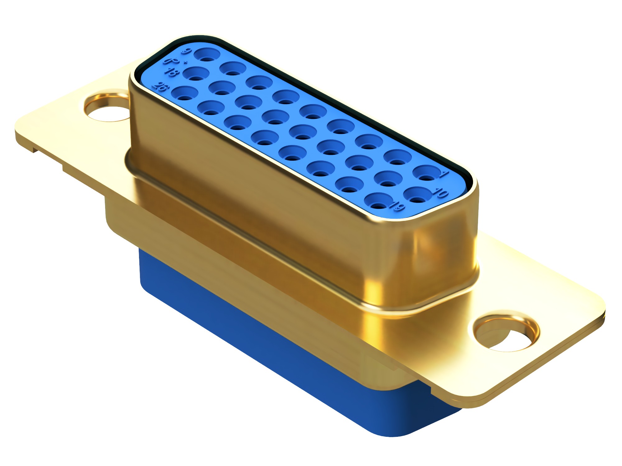 SDD26S0000G/AA is a 26 way high density socket spaceflight connector