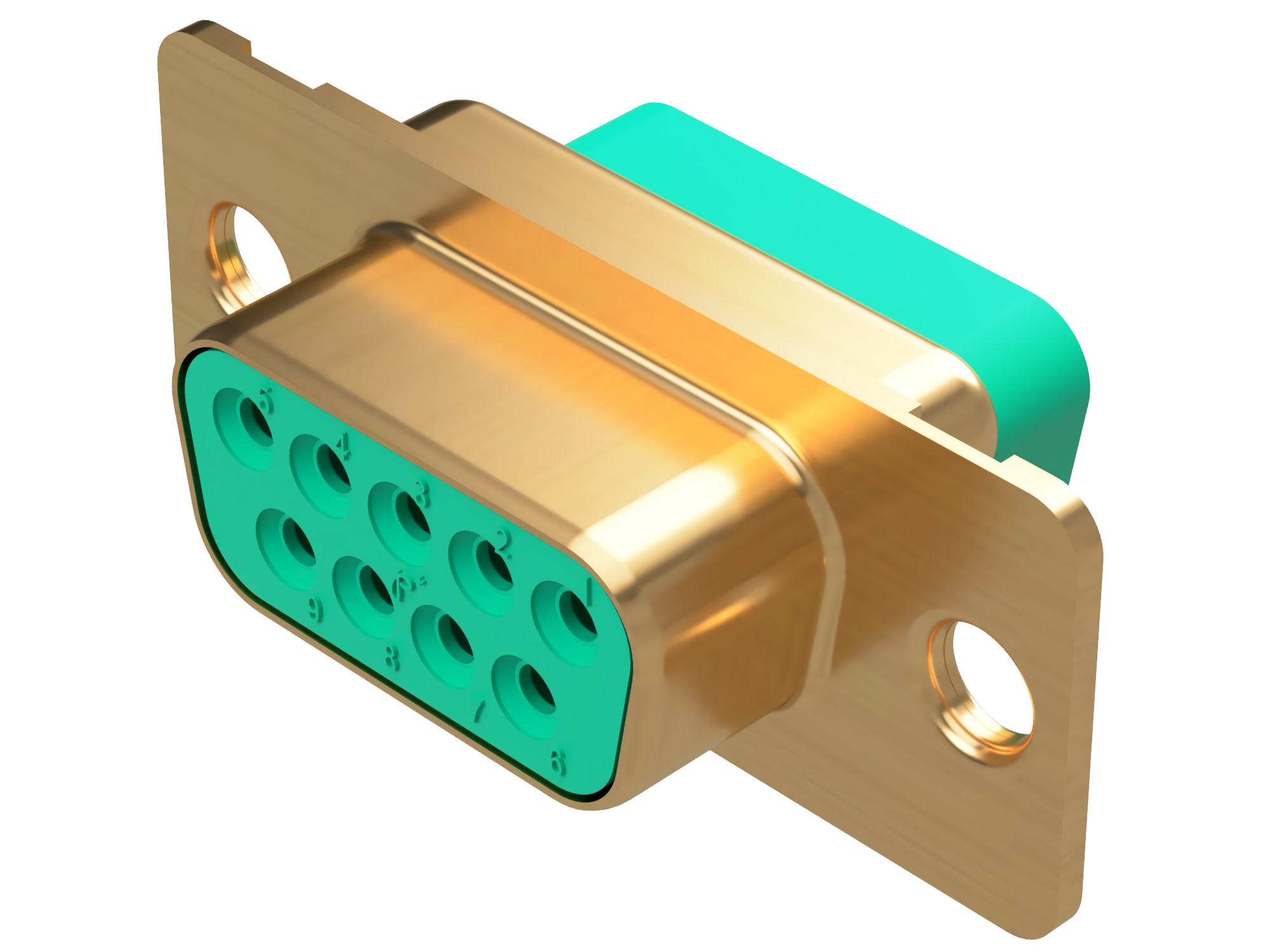 SND9S0000G/AA 9 pin standard density socket, spaceflight connector